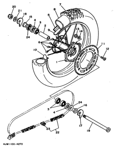 WR250Z Переднее колесо