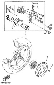 YQ50 Задний суппорт