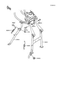 ER250 Подножка