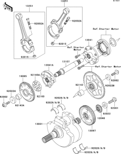 VN1600 Коленвал