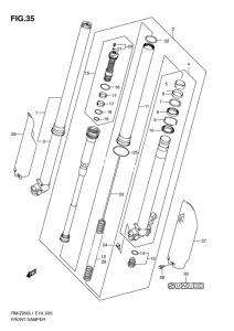 RM-Z250 Передняя вилка