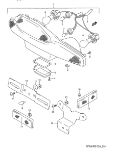 RF600 Задний фонарь