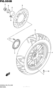 UH200 Rear Wheel (Uh200Al6 P33)