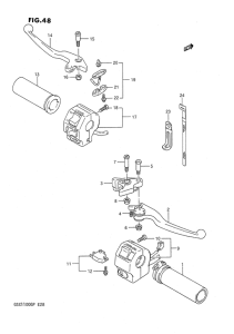 GSX1100 Рулевой переключатель