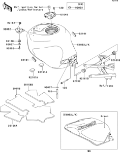 ZX600 Fuel tank(1 / 2)