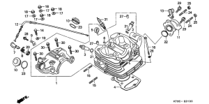 XR200R Головка цилиндров