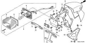 SRX90 Taillight unit ass`y