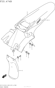  Rear Fender (Dr-Z125L5 E33)