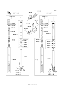 ZX1000 Передняя вилка
