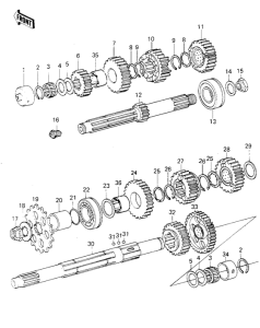 KZ1000 Трансмиссия
