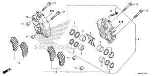  Передний суппорт тормозной
