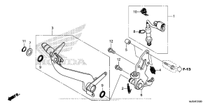 NC700J (DCT) Педаль тормоза