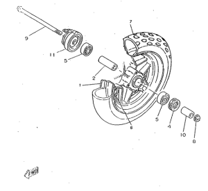 CW50RSX Переднее колесо