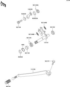 EJ800 Механизм переключения передач