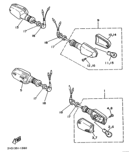 TDM850 Поворотники