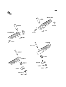 ZX400 Подножки
