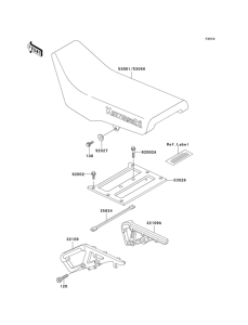 KL650 Сиденье