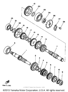 XT125K Трансмиссия