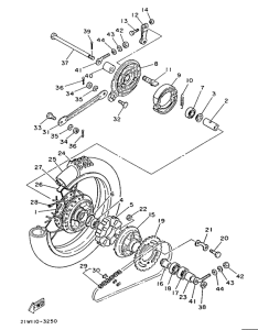 PW80 Переднее колесо