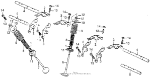 CB750 Valve + rocker arm