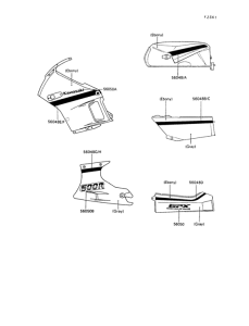 ZX500 Decals(ebony / bronze-guns)(zx500-b2 / b3)