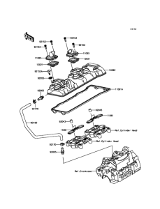 ZX636 Крышка головки цилиндров