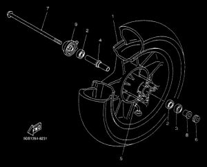 YP125E YP125R Transom + tube