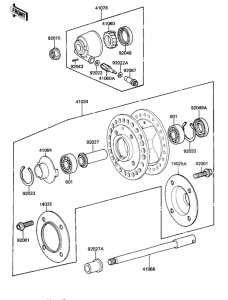 KZ1000 Передняя втулка