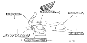 ST1100 Наклейки