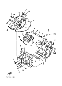 TZ250 Картер двигателя