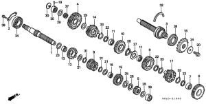 CB600F21 Трансмиссия