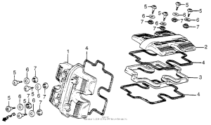 VF1100C Крышка головки цилиндров