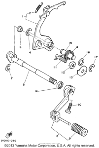 RT180D Вал переключения