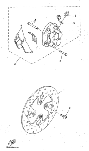 YP125R Front brake. caliper
