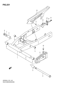 GSF650 Маятник задний