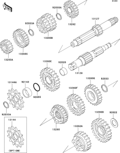 KX125 Трансмиссия