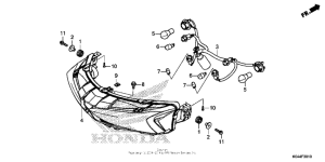 NSS300 (ABS) Задний фонарь