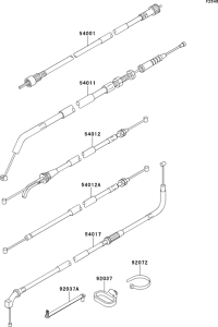 ER500 Тросы управления