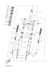 EW50N Передняя вилка