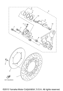 XV1900CT Задний суппорт