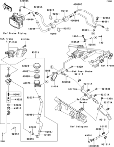 ZX1400 Rear master cylinder(1 / 2)