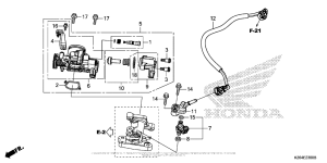 MSX125 Корпус Дросселя