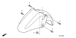 FJS600 Переднее крыло