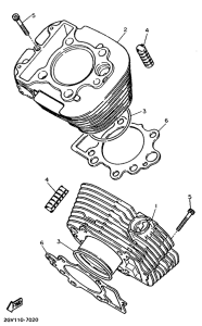 XV500 Цилиндры