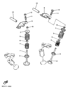 XV1000SE Клапана