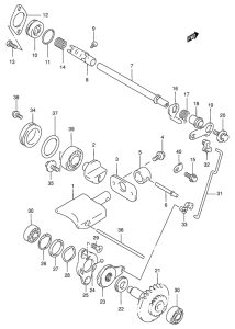 RM250 Клапан выхлопа