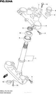 RM85L Stem, Steering