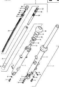GS450 Вилка передней оси