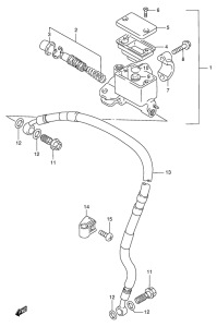 RMX250 Передний тормозной цилиндр
