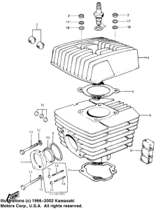 KE100 Головка блока цилиндров / цилиндр